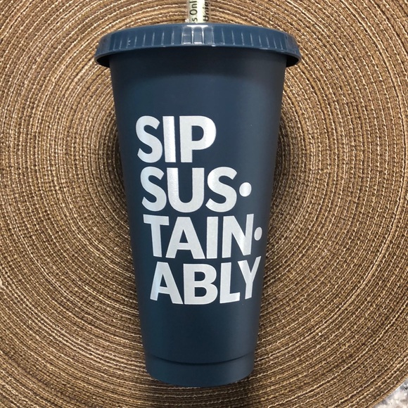 Starbucks Reusable Cup With Straw Sip Sus.Tain.Ably - Picture 3 of 6